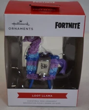 Hallmark Christmas Tree Ornament Fortnite Loot Llama Purple Licensed Product New