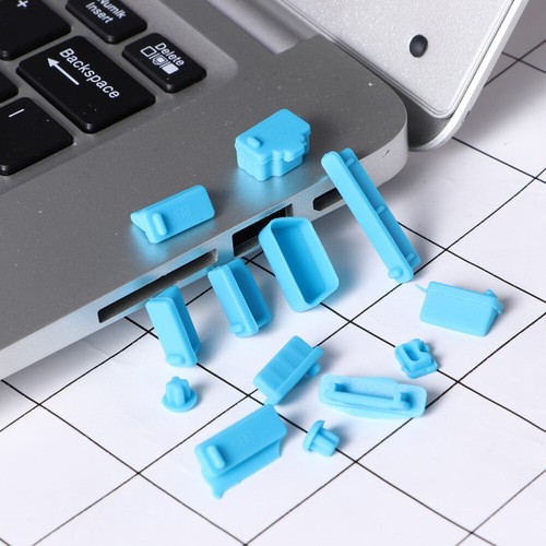 13 PCS USB Port Plug Headphone Jack Cover Universal Laptop Silicon Plugs