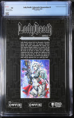 DAMA DEATH PROFANACIÓN CIBERNÉTICA #1 (8/23) ~ CGC 9.8 ~ WP ~ X-MEN #141 HOMENAJE - Imagen 3 de 3