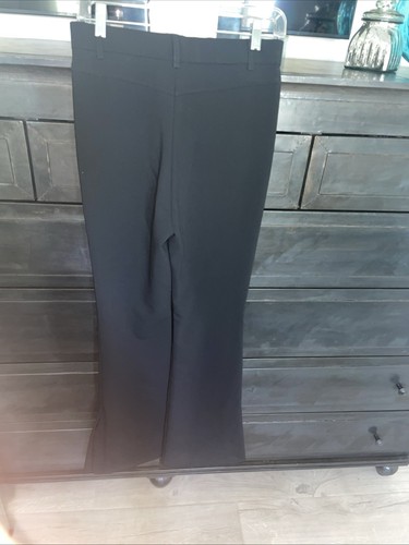 ZARA Black Flared High-waist pants, belt loops Front zip and metal hook closure - Picture 8 of 10