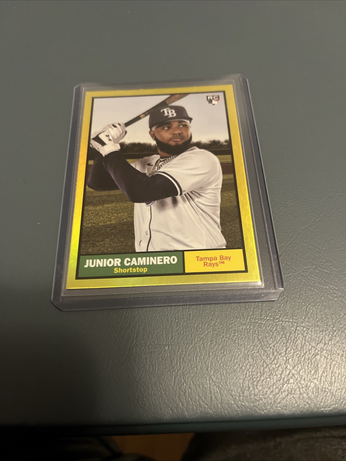 2024 Topps Archives - 1961 Topps Junior Caminero #33 Yellow Foilboard (RC)