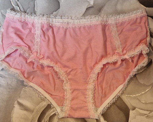 CD TV Damen-Slips rosa Stretch Rüschen Höschen Slip Unterwäsche Größe XL 16