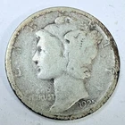 1925 S LIBERTY MERCURY 90% SILVER DIME CIRCULATED COIN #5310