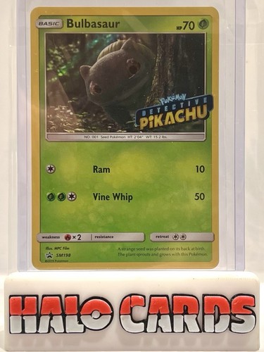 PACKFRISCH Pokemon TCG - Bulbasaur SM198 Holo Detektiv Pikachu Promo MINT Q - Bild 1 von 2