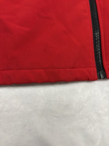 Calvin Klein Jacket Mens Size Medium Red Softshell Water Resistant Full Zip Coat - Picture 10 of 18