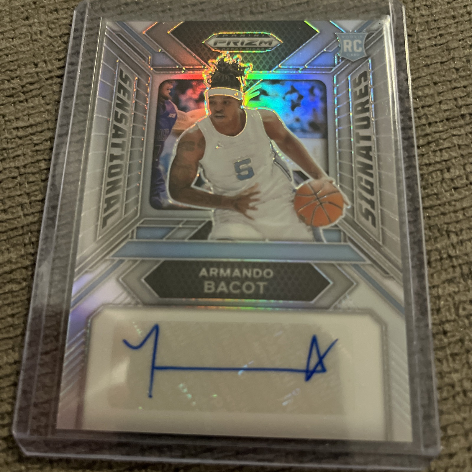 2024 Prizm Draft Armando Bacot Sensational Signatures Rookie Silver Auto #SS-AB