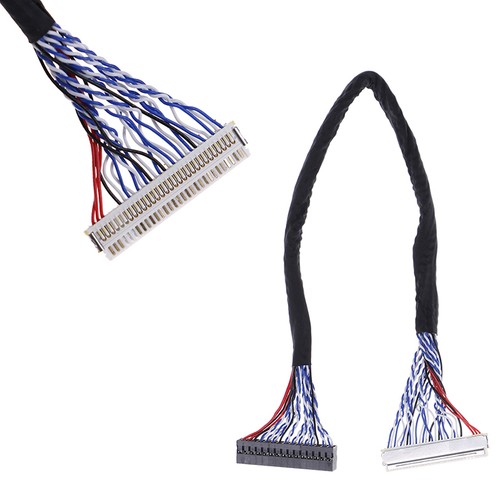 25cm 8 bit lvds cable fix-30 pin 2ch for 17-26inch lcd/led panel controller G JU - Afbeelding 2 van 9