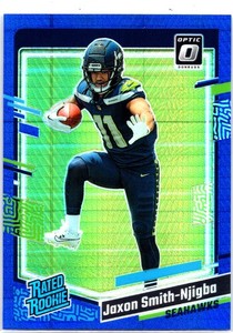 2023 Donruss Optic Jaxon Smith-Njigba #293 Blue Hyper Seattle Seahawks