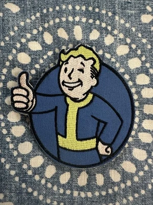 LONEWOLF1852 FALLOUT VAULT BOY 3x3 Embroidered Morale Patch Hook Backing Brand New