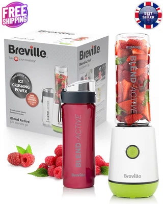 BRANDED Breville Blend Active Personal Blender & Smoothie Maker, 2x600ml Bottles - VBL24