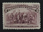 CKStamps: US Stamps Collection Scott#231A 2c Columbian Mint NH OG Broken Hat