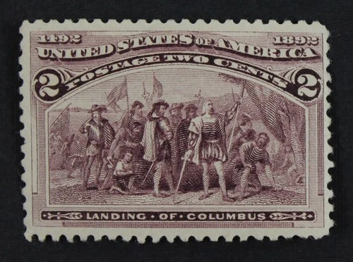 CKStamps: US Stamps Collection Scott#231A 2c Columbian Mint NH OG Broken Hat