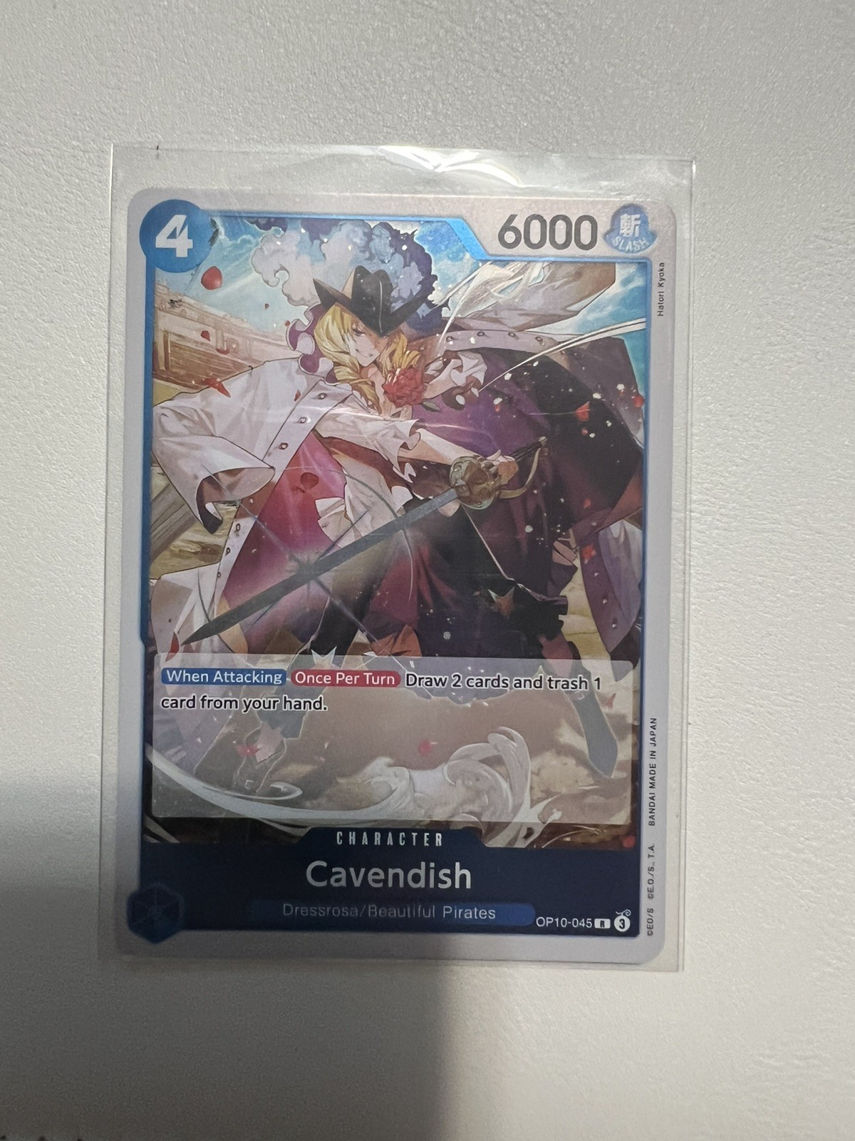 Cavendish (045) OP10-045 Rare Royal Blood One Piece Near Mint