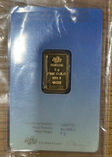 PAMP 5 gram Lakshmi .999 Limited Series Gold Bar - Picture 2 of 3