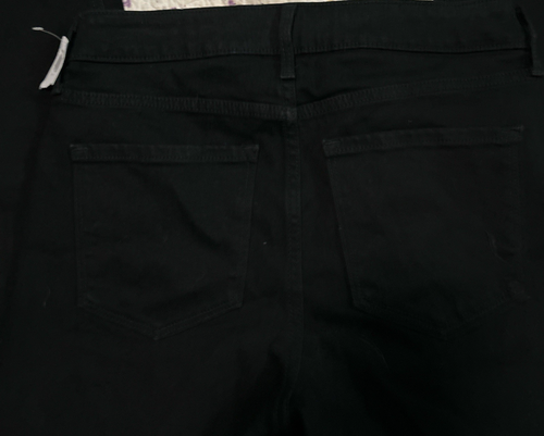Jeans donna neri a vita alta wow dritti neri Old Navy taglia 10 nuovi con etichette - Foto 3 di 5