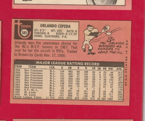 1969 Topps Baseball cards EX-MT NR-MT 278-499 You Choose STRICTLY GRADED JL25 - Picture 177 of 381