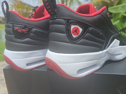 Size 14 Nike Air Jordan Max Aura 6 Shoes Black Red White Shoes FQ8298-006 Mens - Picture 11 of 13