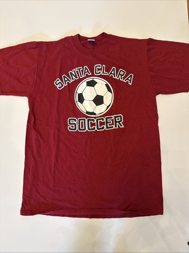 Santa Clara Soccer Burgundy Made In USA Vintage Russel Athletic Large