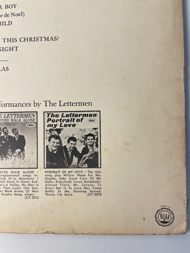 The Lettermen For Christmas This Year LP Capitol ST-2587 1966 Holiday Album - Bild 5 von 24