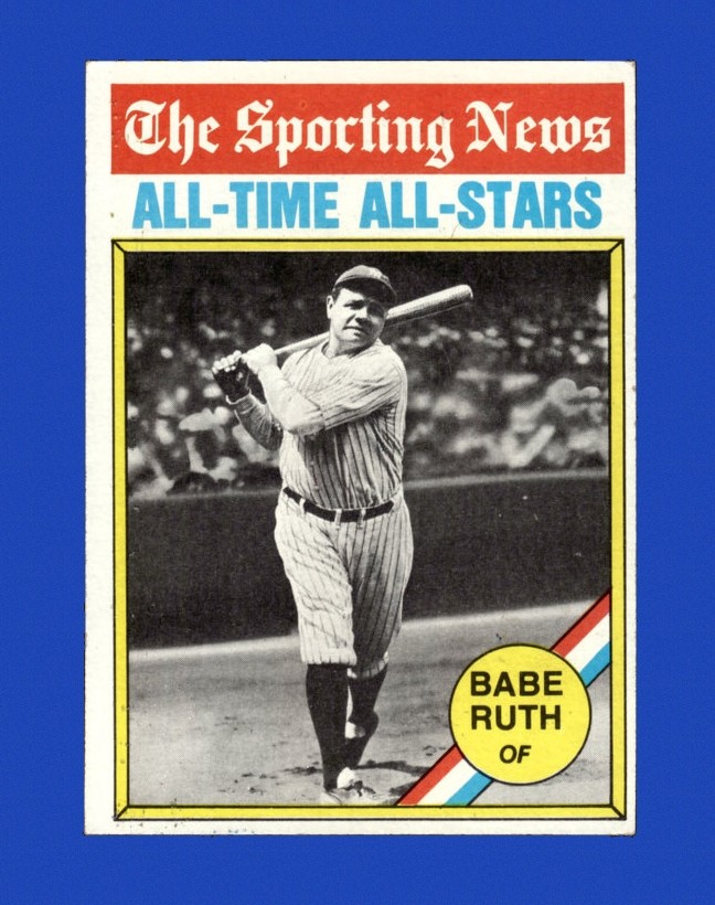 1976 Topps Set-Break #345 Babe Ruth EX-EXMINT *GMCARDS*