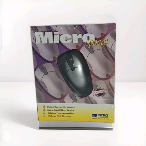 Micro Net 3 Button Mouse Pd971 Windows 95 Internet Mouse Factory Sealed NEW