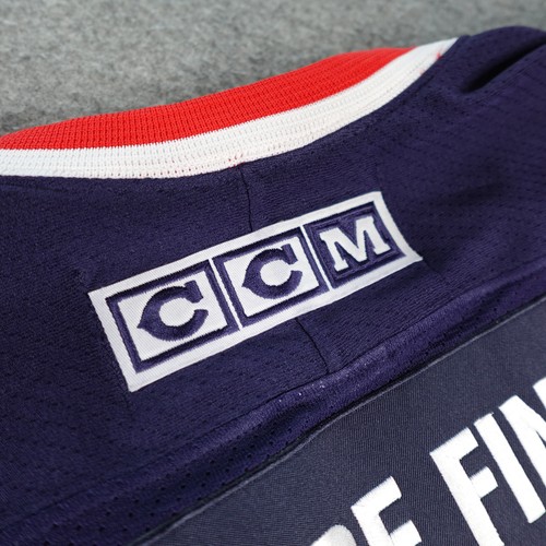 Vintage Columbus Blue Jackets Jersey Mens XL Navy NHL Hockey CCM Maska Air Knit - Picture 14 of 18