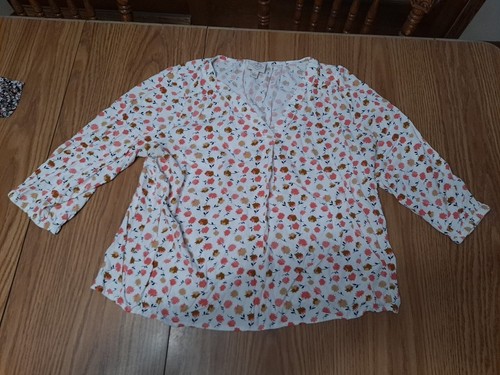 Lot of 5 Women's Dress T-Shirts Blouse Assorted Colors Patterns Brands Size L - Picture 8 of 16