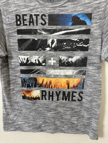 Express Youth Boys T-shirt Size Medium Beats Plus Rhymes 100% Cotton - Picture 2 of 5
