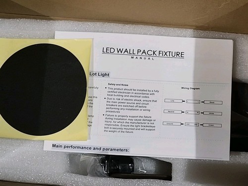 Ledmo 120W LED Wall Pack Light Photocell Outdoor Lighting Industrial 5000k - Picture 7 of 20