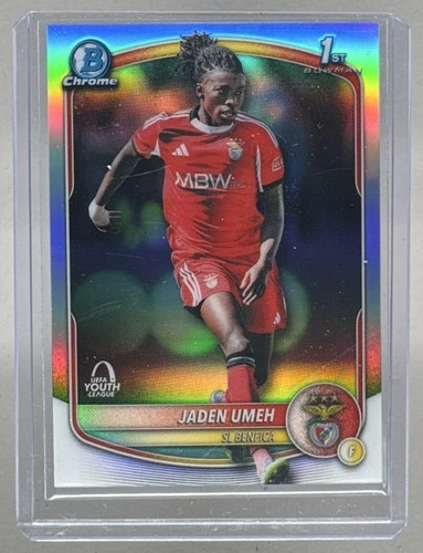 Jaden Umeh 2025 Topps Chrome UEFA CC #BU-JU Bowman Youth League 1st RC