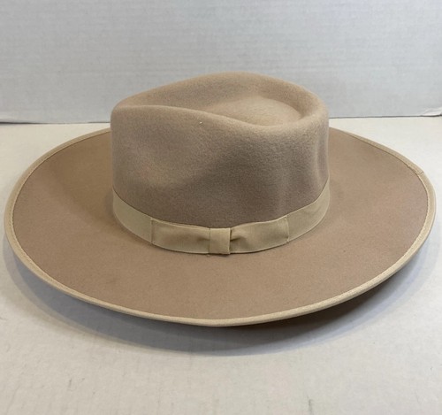 Neu mit Etikett Oliv & Piqué Barry Rancher Damenhut breite Krempe Gaucho 100 % Wolle beige - Bild 9 von 9