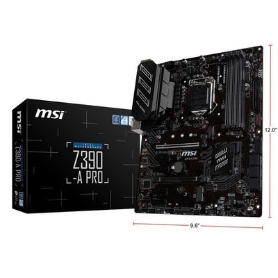 MSI Z390-A PRO LGA 1151 DDR4 300 Series Intel Z390 SATA 6Gb/s ATX