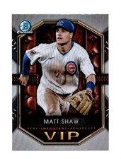 Matt Shaw 2025 Bowman Chrome VIP Very Important Prospects #VIP-6 Chicago Cubs