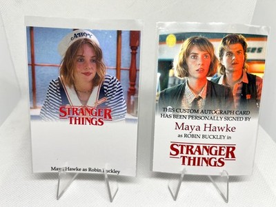   Custom Autogrammkarte - STRANGER THINGS - Maya Hawke (Robin Buckley)  