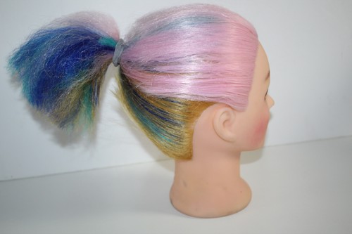 Cabeza de Maniquí con Cabeza de Maniquí de Exhibición de Cabello Sintético Multicolor Leer información - Imagen 13 de 15