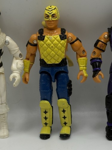 G.I. JOE FIGURE COLLECTION X4 - TJ BANG - FROSTBITE - DICE - METAL HEAD - 1990'S - Picture 3 of 7