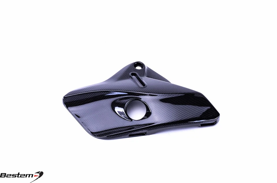 Cubierta del tanque de refrigerante Ducati Monster 821 1200 S R cubierta derecha del motor fibra de carbono Foto 4 de 4