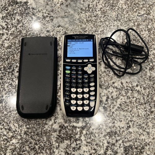 Texas Instruments TI-84 Plus C Silver Edition Graphing Calculator Clean Working