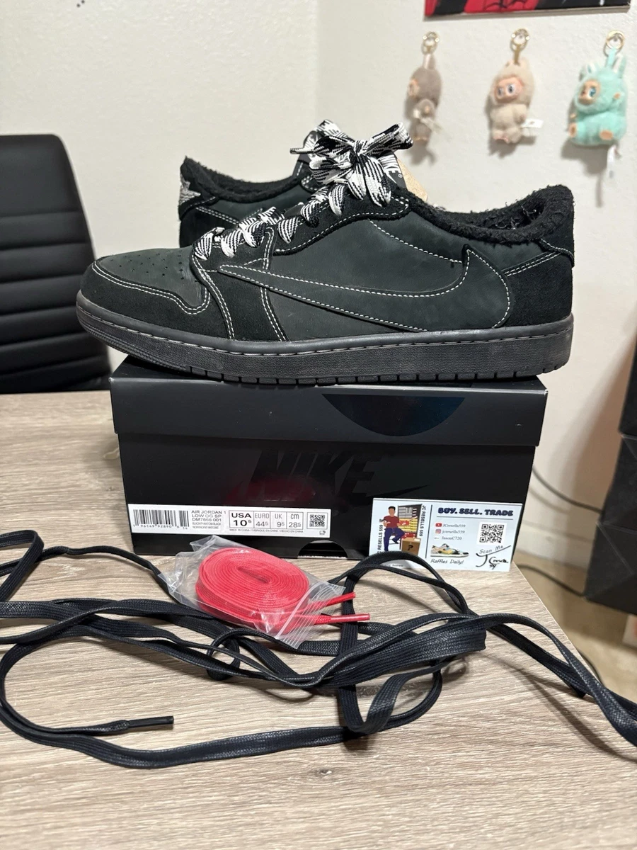 Jordan 1 Retro Low OG SP x Travis Scott Black Phantom - огромный