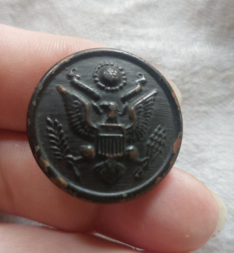 WWI Great Seal USMilitary Button L.A.Myers Jr The Art Metal Works D Evans Co - Picture 5 of 8