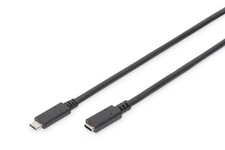 DIGITUS USB-Typ-C, Typ-C-C-Verlängerungskabel 1.5 m USB C (St) // USB C (Bu) USB