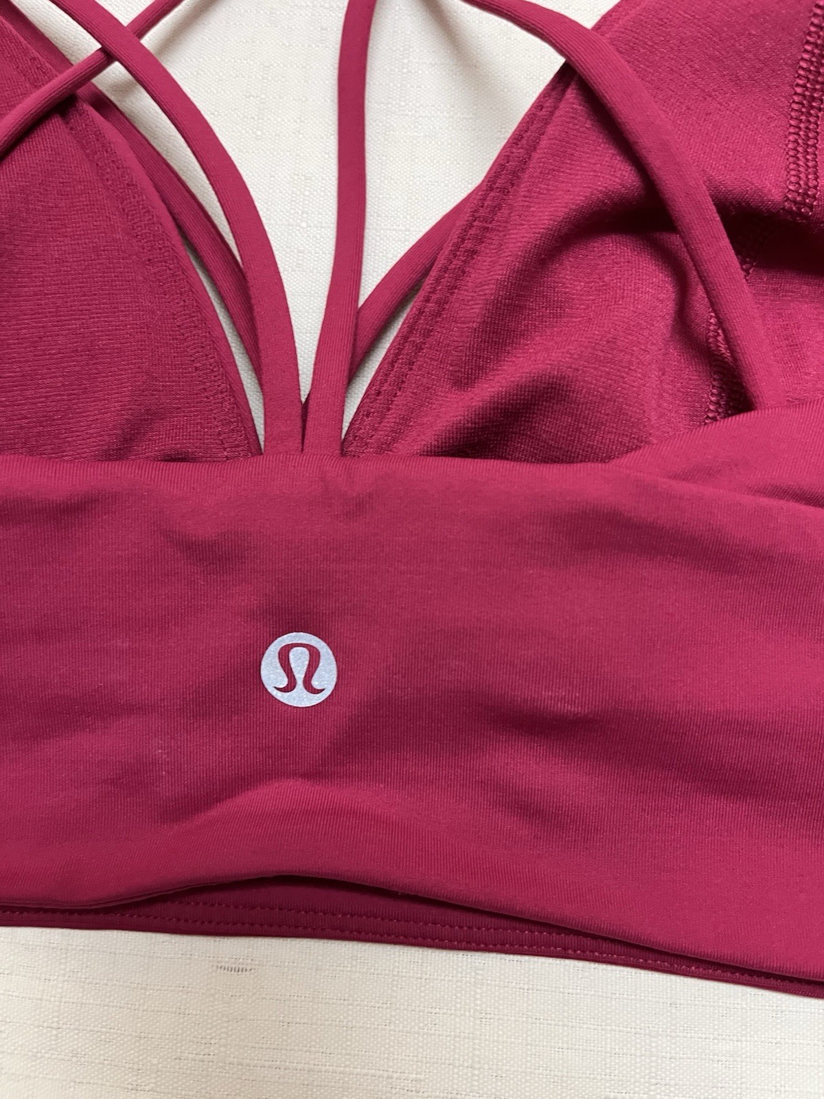 Lululemon size 8 ruby Pushing Limits Bra - image 4