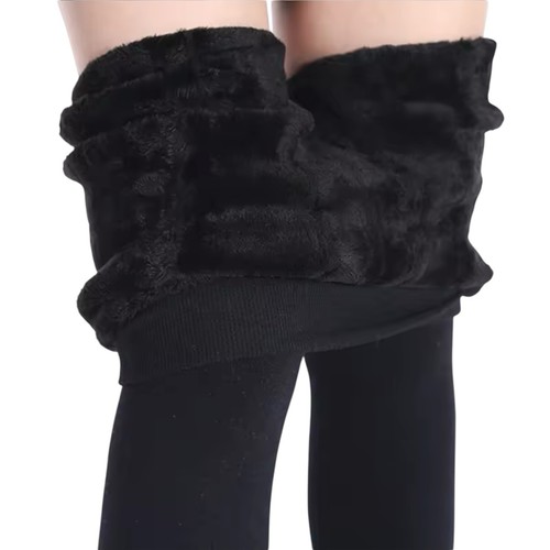 Fleece Lined Leggings Women High Waist Thermal Winter Warm Thick Cozy Pants S-XL - Picture 6 of 9