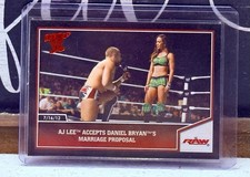 2013 Topps Best of WWE AJ Lee Accepts Daniel Bryan’s Marriage Proposal