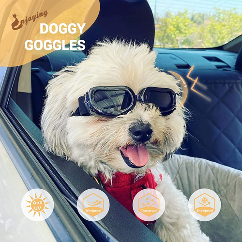 Hundebrille kleine Rasse, UV-Schutz Hunde Sonnenbrille kleine Rasse, Autofahrer Welpe - Bild 3 von 12