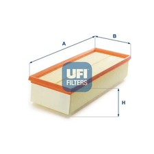 Image of Air filter Filter Insert 30.370.00 UFI for VW SEAT SKODA AUDI
