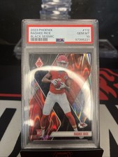 2023 Panini Phoenix - Rashee Rice #112 Black Seismic  03/10 RC Rookie PSA
