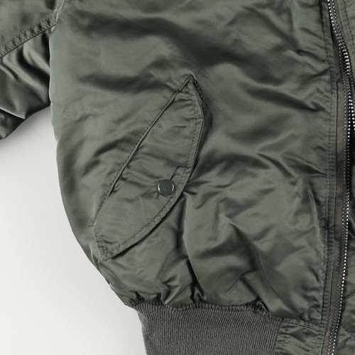 Vintage 1990'S Alpha MA-1 style padded military flight jacket made in the US... - Picture 11 of 16