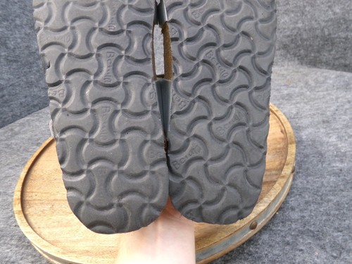 Birkenstock Betula Mayari Soft FB Silver Birko-Flor Sandals Size 39 US 8 Narrow - Picture 9 of 10