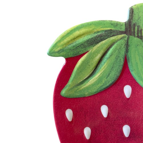 C&C California Strawberry Shaped Melamine Snack Plates 5x7 Set of 4 NEW - Bild 11 von 17